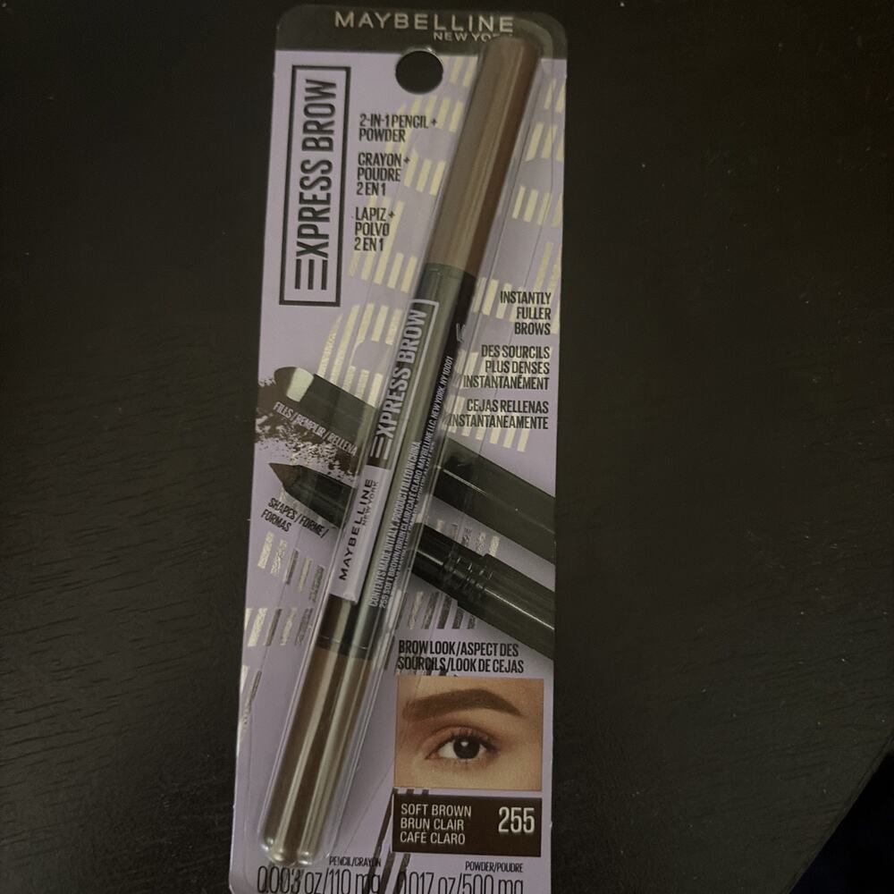 Maybelline Express Brow 2In1 Pencil Powder, #255 Soft Brown - Picture 1 of 2